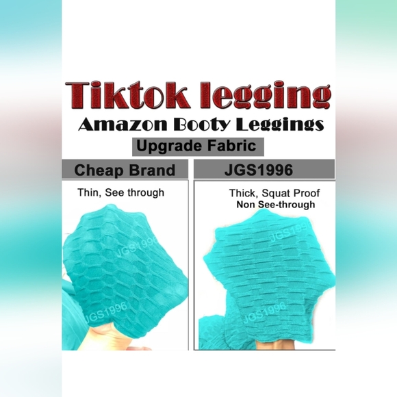 JGS1996 Butt Lifting Leggings Tummy Control Color Blue Size XL (New) - Picture 5 of 9